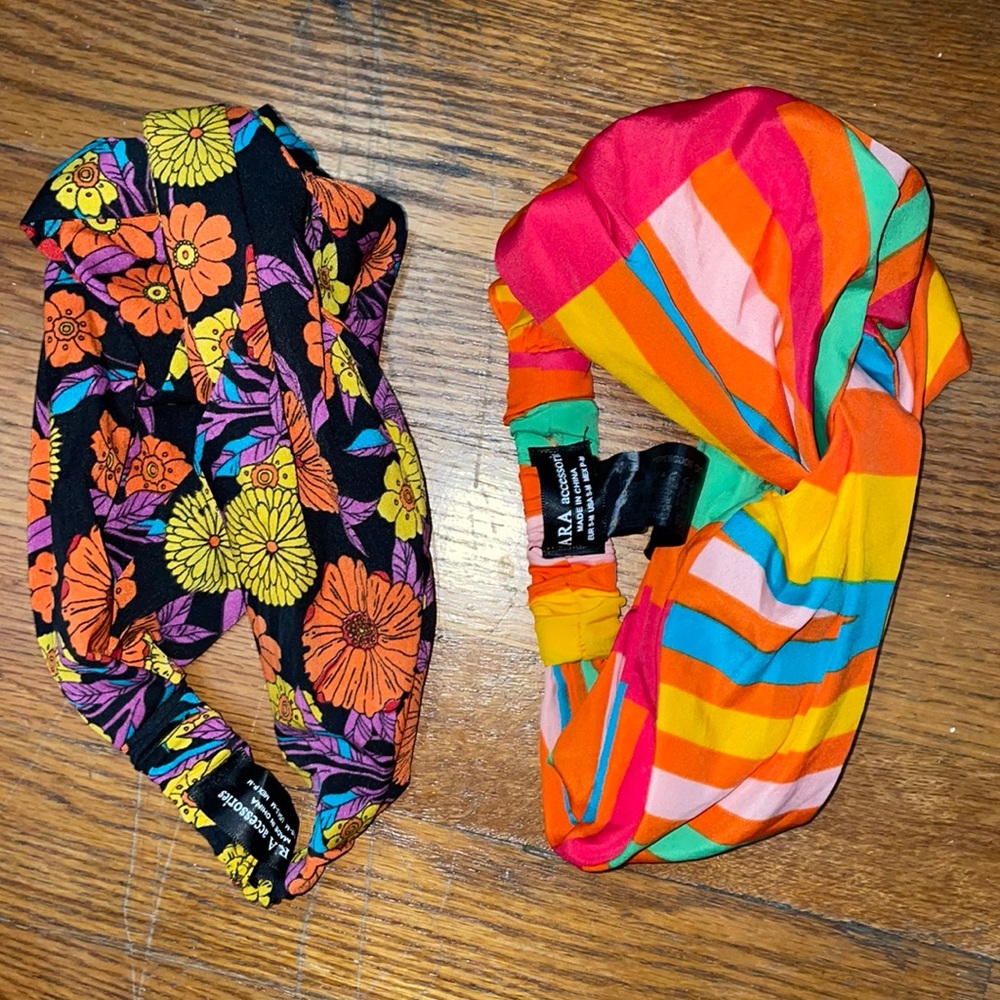 Two ZARA hairbands